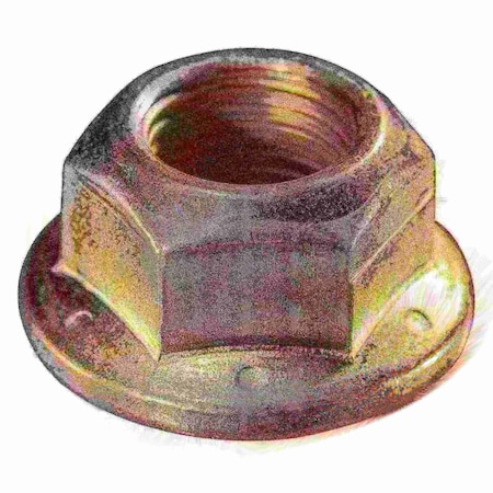 Midwest Fastener Flange Nut, 5/8"-18, Steel, Grade 8, Zinc Yellow, 6 PK 932126